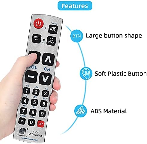 Universal Replacement Remote Compatible with ROKU TV, for TCL/Hisense/Sharp/Philips/JVC/RCA/Magnavox/Sanyo/LG/Haier ROKU TVs with Netflix Disney+/Hulu/Prime Video Buttons - View 7