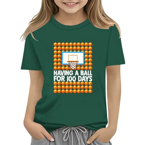 KAGAYD Baby Boy Girl 100 Days of School Outfit Letters Graphic Tee Shirts Tops Toddler Boy 100 Days of School