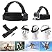 Head Strap Mount Compatible with GoPro Hero 13 12 11 10 9 8/AKASO EK7000 Brave 4 5 6 7 LE V50X/Dragon Touch/ODDV/WOLFANG/Apexcam/Jadfezy/Xilecam/Icefox Action Cameras Elastic Flexible Head Belt