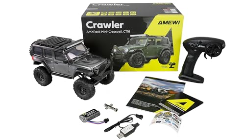 Mini Crosstrail Scale Crawler 4WD Amewi véhicule gris pour parcours en intérieur