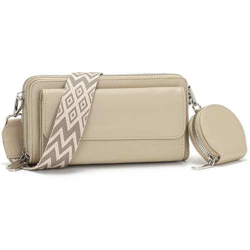 handytasche zum umhängen kleine handtasche damen umhängetasche damen klein Mit Kartensteckplatz münzbörse crossbody bag klein Schwarz