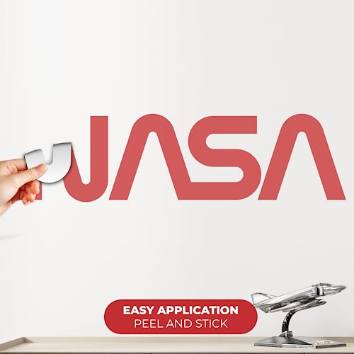 Nasa Logo Wall Decor I Space Decor For Boys Room I Nasa Decal For Outer Space Room Decor I Cool Decor For Room Or Bedroom I Perfect Space Gifts (Wide 20"X 5" Height) #TOP1