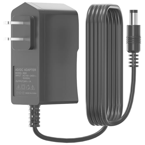 24V 1A Power Adapter 24W Supply 100V-240V AC to DC 24 Volt Charge for Essential Oil Diffuser Humidifier, PCB Design/Computer Speakers