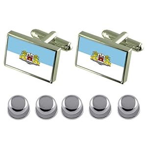 Select Gifts Hemdjurk Studs Riga City Letland Vlag Manchetknopen