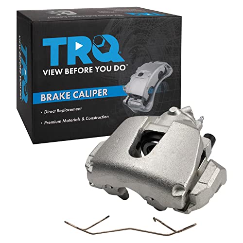 Image of TRQ Front Left Brake Caliper w /Bracket Drivers Side