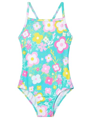 Image of Girls Swimsuits One-Piece Bathing Suits Multicolor Kids Sport Summer Beach Swimwear for 2-10 Years Old