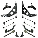 TRQ Front and Rear Steering & Suspension Kit Ball Joint Control Arm Sway Bar Stabilizer Link Tie Rod Compatible with 2003-2006 Mini Cooper