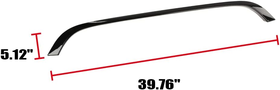 G-PLUS Front Chrome Hood Molding Trim Grille, Compatible with Mini Cooper R55 R56 R58 R59 2007-2015 MC1235100 51132751040 Black