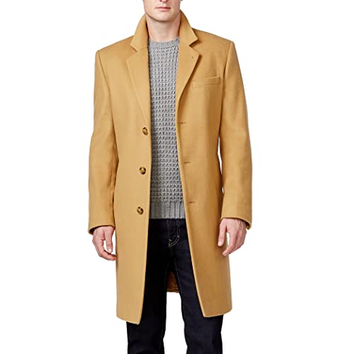 Michael Kors Men's Madison Top Coat, Solid Camel, 42R Michael Kors Men's Madison Top Coat, Solid Camel, 42R