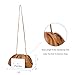 Dumpling Cloud Clutch Purses for Women Crossbody Bags Genuine Leather with Ruched Detail (Khaki)