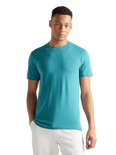 Image of Clans & Hans Men's Super Combed Cotton T Shirt, Regular Fit Round Neck Tshirt, Half Sleeves, Plain T-Shirt for Men