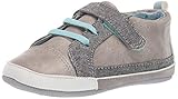 RO + ME Baby-Boy's Parker Sneaker Crib Shoe, Grey, 0-6 Months M US Infant