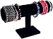 JCHB T-Bar Jewelry Bracelet Black Velvet Stand for Home Organization