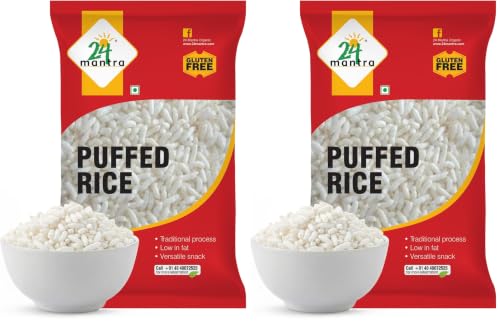 Image of 24 Mantra Organic Puffed Rice /Murmura /Ubbina Annam - 200gms | Pack of 2 | Chemical Free & Pesticides Free | Naturally Gluten-Free
