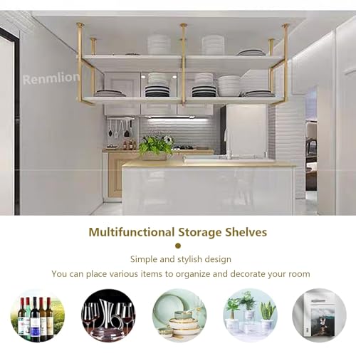 Étagère de rangement murale et plafond pour cuisine et vin - 7