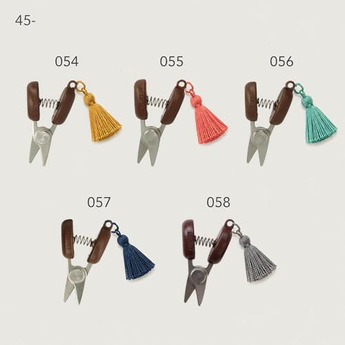 Tijeras Seki Mini de precisión para hilos de bordar Cohana con cuero 4