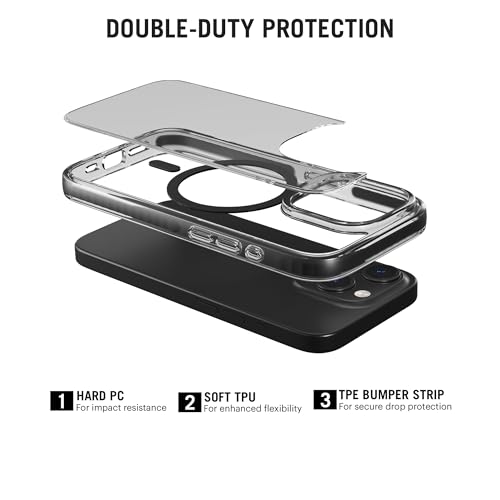 Image of DailyObjects Stride 3.0 Clear MagSafe Phone Case Cover for iPhone 15 Pro Max