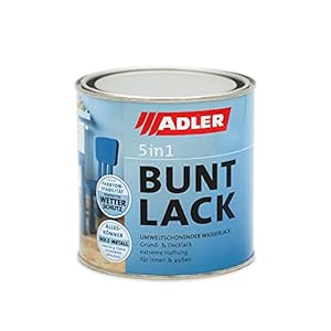 ADLER RAL9001 Gekleurde lak voor binnen en buiten, 750 ml, weerbestendige lak en primer voor hout, metaal en kunststof…