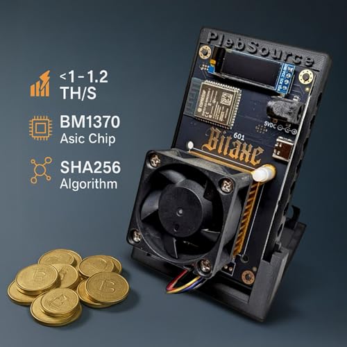 Image of Bitaxe Gamma 601 Bitcoin Miner, 1.2TH /s, BM1370 ASIC, 18W /TH, WiFi, Silent Home Mining