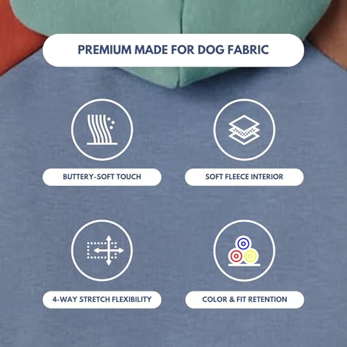 Image of Spark Paws Dog Hoodie - Premium Dog Sweater for Small, Medium, and Large Dogs | Warm Outfits for French Bulldogs, Pitbull, Puppy, Winter Jacket Alternative - Alpine - 4XL