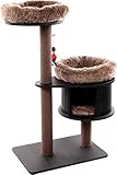 Flamingo Kratzbaum Raisa 1 - Braun/Grau, 119 cm | Stabiler & Gemütlicher Kratzbaum für Katzen!