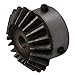 CNBTR Tapered Bevel Gear Wheel 45# Steel Bevel Miter Gear 90 Degrees 2 Module 20T 8mm Hole Dia Pack of 2