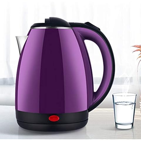 BJYXSZD Fast Boil Kettles Electric,Cordless Quiet Boil Stainless Steel Inner Lid Auto-Off And Boil-Dry Protection With Filter, Quiet Fast Boil,Bpa Free,Purple-2.0L Cover
