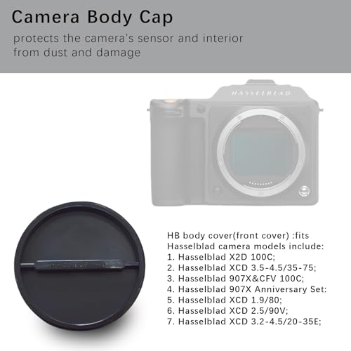 Tapa para cuerpo de cámara y tapa trasera para lente, compatible con cámaras Hasselblad HB V C/CF miniatura 3