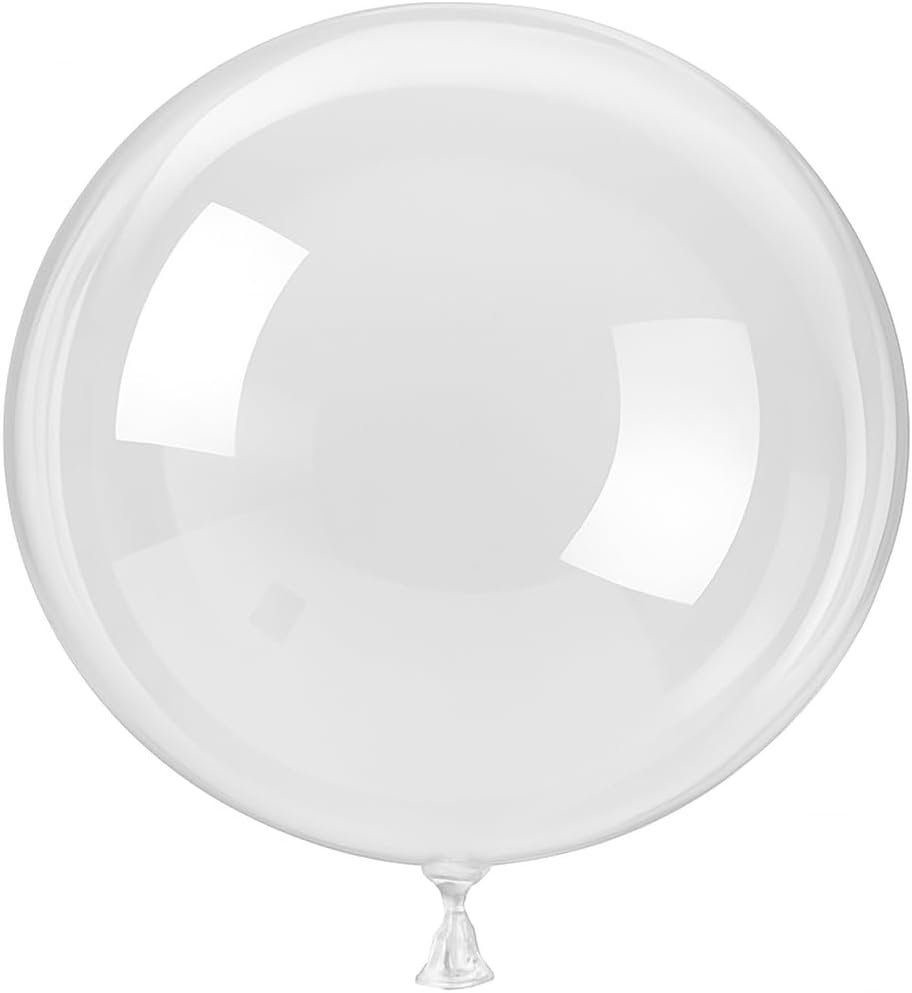 Kit Balao Bubble Transparentes, 10 Polegadas, 50 Unidades