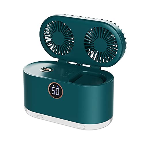 MIPPO® Double-Head Air Fan | Mini Air Conditioner with Night Light & Digital Display | Portable Smart Air Cooler-image-12
