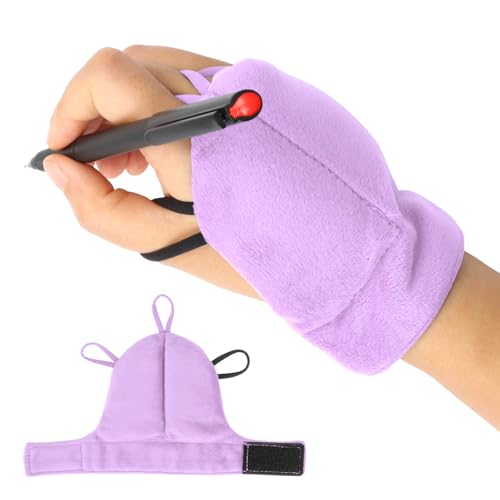 Hoomtree Weighted Gloves for Hand Tremors and Parkinsons Improved Hand/Wrist Stability & Mobility Adjustable Wrist Weights Strengthening Tool (Purple S)