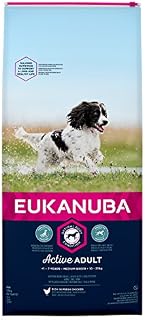Eukanuba Adult Dog Food for Medium Dogs Rich in Fresh Chicken, 12 kg