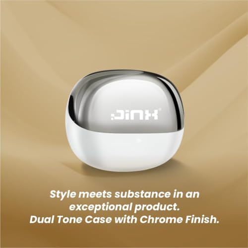 Image of JINX Bliss Buds Pro Wireless Earbuds, 32dB Hybrid ANC, IPX4, Dolby Audio, Deep Bass, 13mm Drivers, Bluetooth 5.4, 30 Hrs Playtime, Fast Charging, Google Assistant