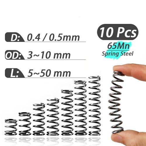 10�� 0.4~0.5mm ���a ���k�X�v�����O �X�v�����O�X�`�[���R�C�� ���������[�X���^�[�� �Y�Ƌ@�B �����ԗp �O�a(6/7/8mm)(15mm,8mm/0.4mm(10Pcs))