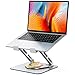 Glangeh Laptop Stand [360° Flexible Rotating], Dual-Bar Support & Height Adjustable Laptop Riser Stand for Desk, Ergonomic Foldable Computer Stands Holder Compatible with MacBook Air Pro (10-16")