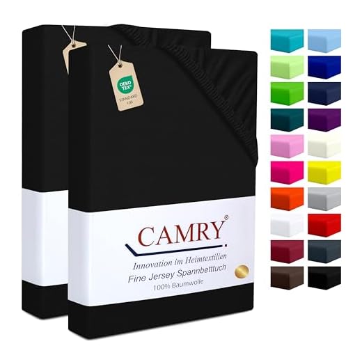 Leonado Vicent - Classic Spannbettlaken Bettlaken 100% Baumwolle Jersey Spannbetttuch in vielen Farben & Größen MARKENQUALITÄT ÖKO TEX Standard 100 (90 x 200 cm - 100 x 200 cm, Anthrazit) 2 CAMRY Basics 2er-Set Spannbettlaken Bettlaken Baumwolle Spannbetttuch in Schwarz 90x200 cm - 100x200 cm atmungsaktiv und pflegeleicht