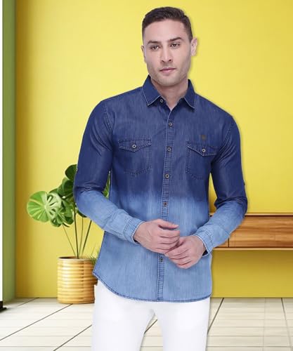 Image of Kuons Avenue Men's Solid Slim Fit Shirt