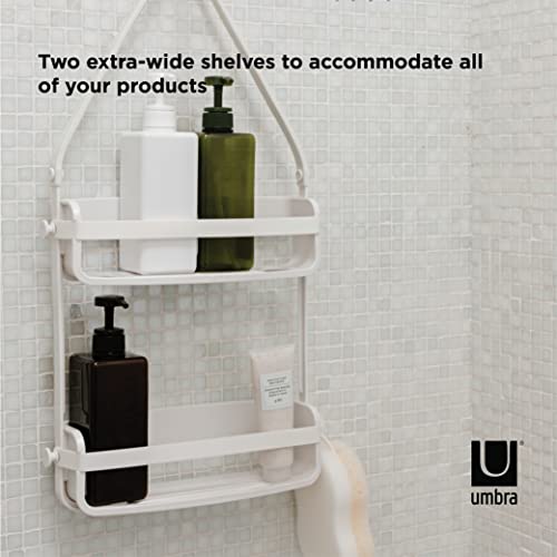 Umbra Flex Hanging Shower Caddy, Bathtub Shelf And Bathroom Organizer, White #TOP4