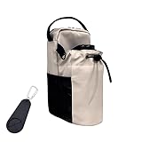 【ジム・フィットネス・アウトドア】磁気 ジムバッグ 防水ショルダーバッグ 強力マグネット内蔵 約3kg耐荷柱装着可能 撥水 軽量 大容量 トレーニングバッグ メンズ レディース ウォーターボトル プロテインボトル収納 ペットボトル ブラック (ホワイト) タオルホルダー カラビナ付き