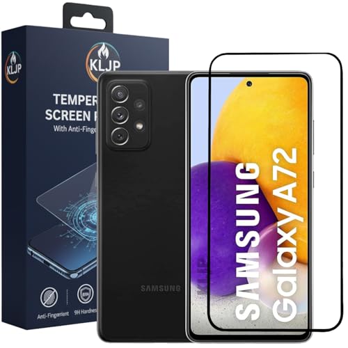 Image of Military-Grade Gorilla Tempered Glass For Samsung A72 With Installation Kit | Edge to Edge Coverage | Black