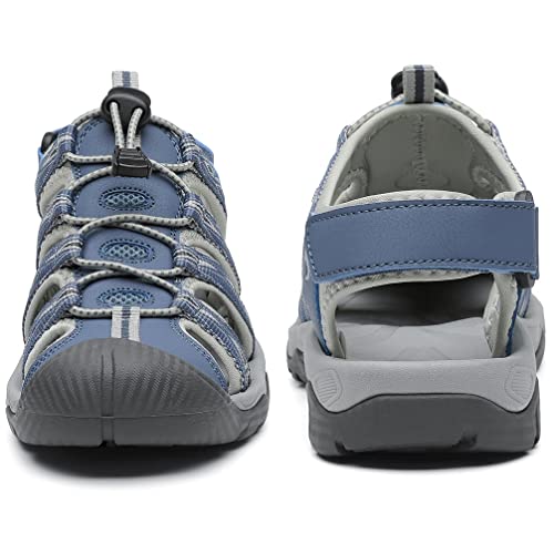 Dannto Women's Sport Hiking Sandals Closed Toe Outdoor Athletic Walking Sandal Lightweight Summer Water Shoes