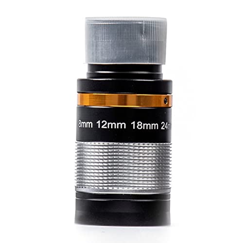 Ocular de telescopio astronómico zoom 8-24mm para regular aumentos sin cambiar de óptica