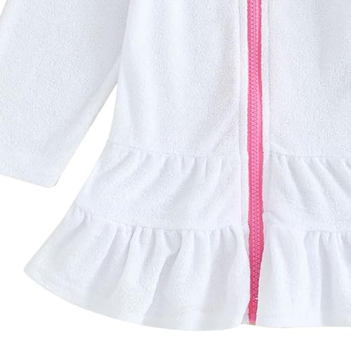 Toddler Baby Swim Cover Up Boy Girl Terry Cloth Hooded Zip-up Cover Ups for Swimwear Summer Beach Bathing Suits Wraps2