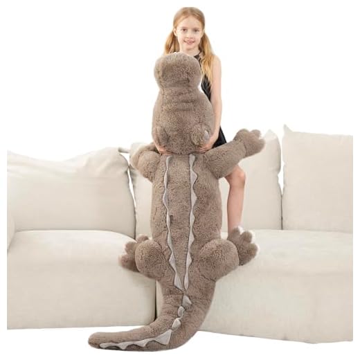 59-Inch Giant Alligator Plush Toy
