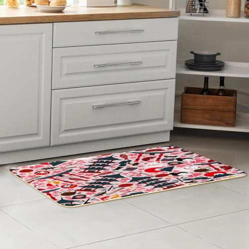 Tapete de cocina japonés VAPOKF absorbente para pasillo y cuarto de lavado 7