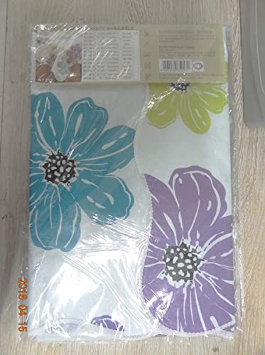Artisan Flair Af6060-219 Purple Flower Vinyl Tablecloth Square-60 #TOP6