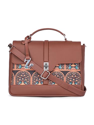 Image of ZOUK | Women's Vegan Leather | Stylish Handbag with Adjustable Strap, Top Handle |