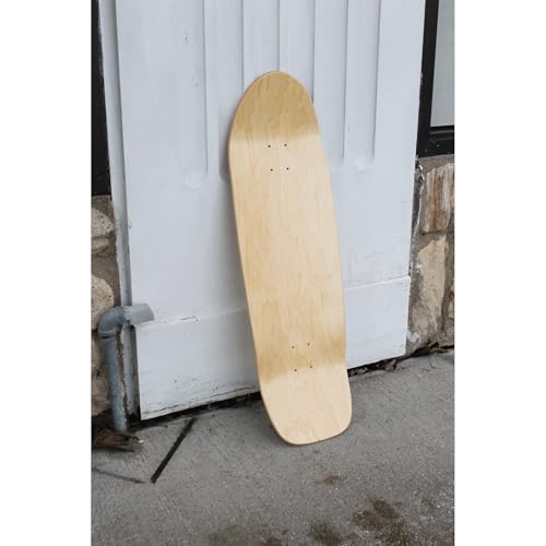 Moose Skateboards BK1033-NAT + GRIP Blank Skateboard Deck