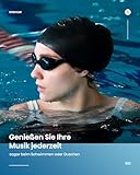 Guudsoud Bone Sound Headphones, Swimming Headphones, Bluetooth IP68 Waterproof Headphones Swimming with 32GB Memory, MP3 Player, Open Ear Sports Headphones Wireless for Swimming Running - Image 4