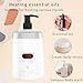 Massage Lotion Warmer Professional Electric Lotion Digital Heater for SPA, Compact Oil Warmer Heated Bottle for Beauty Salon Home,Automatic Thermostat Cream Heater wiht Two Oil Dispenser Bottle Funnel